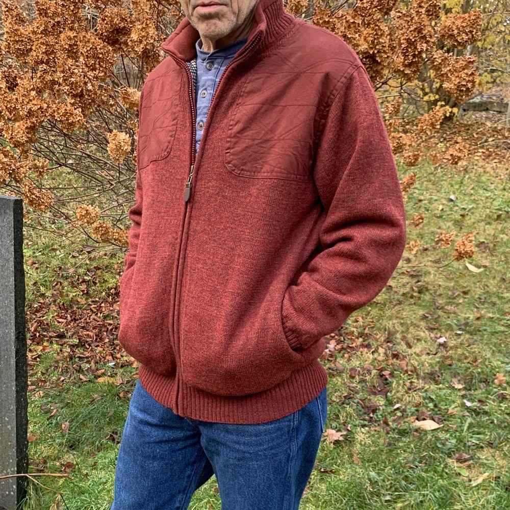 📌 NWOT Orvis Ultimate Foul Weather
Wool Sweater Jacket
